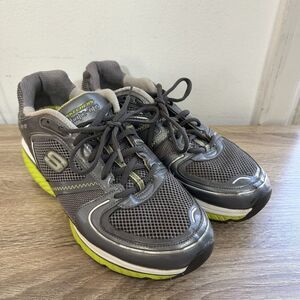 Skechers Shape Ups Women's Size 9.5 US Gray Green Walking Toning‎ Shoes SN12381